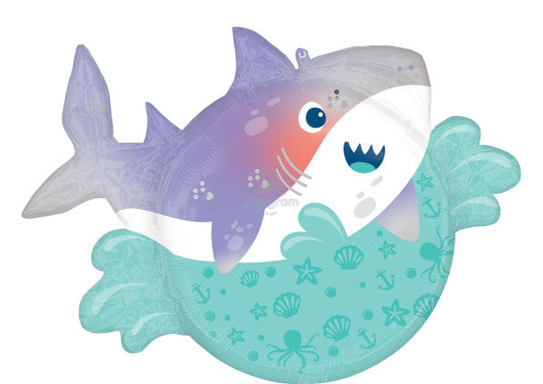 A Shark Party Balloon