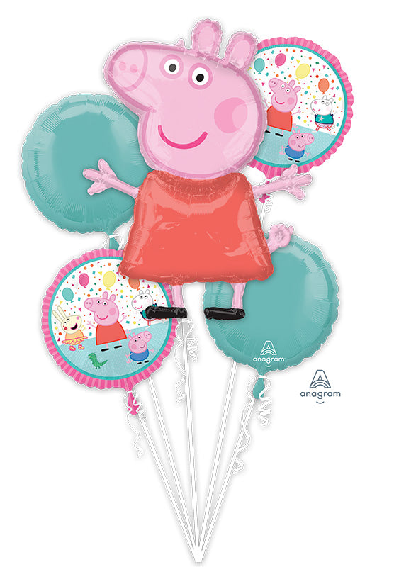 Balloon Peppa Pig Bouquet
