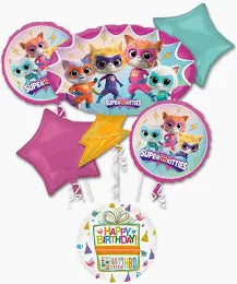 Balloon Bouquet Super Kitties