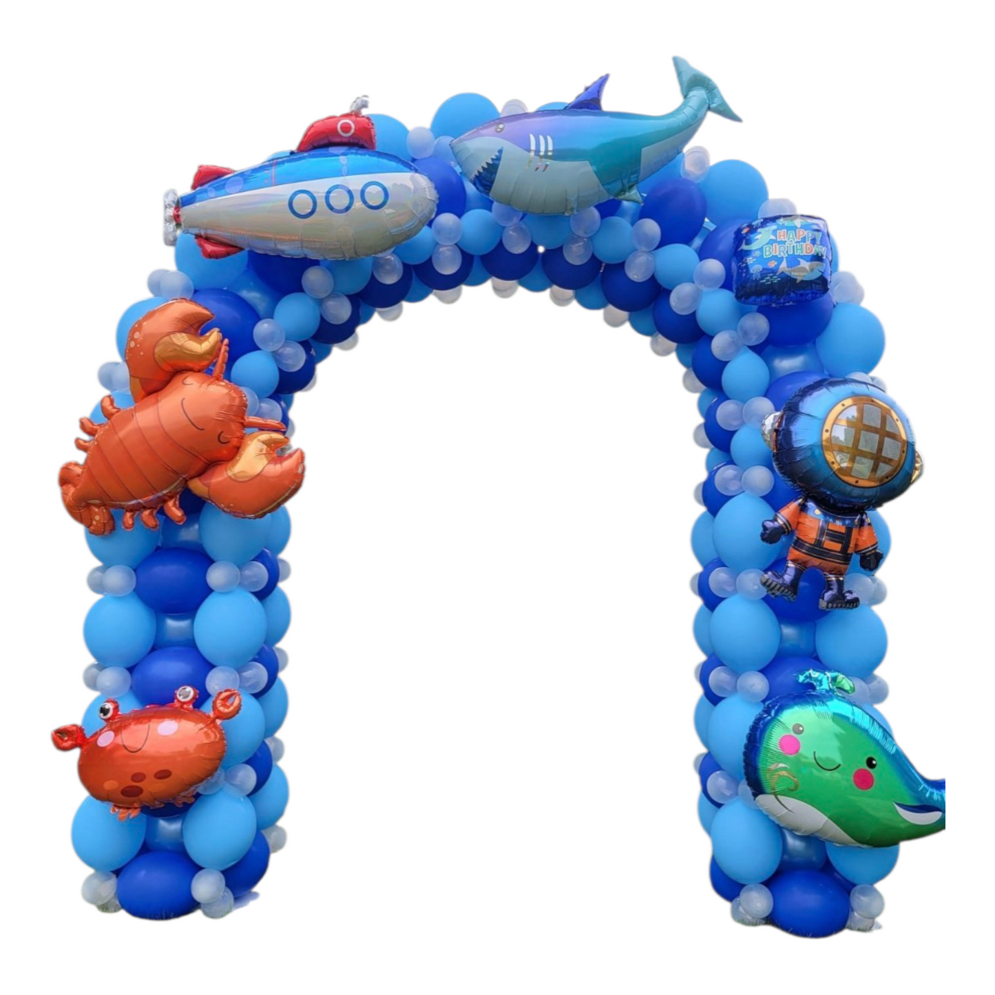 Ocean Balloon Arch - Blue & Teal Party Decoration