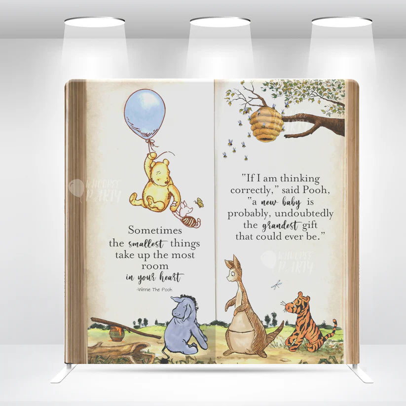Winnie the Pooh Fabric Backdrop Rental (8×8)