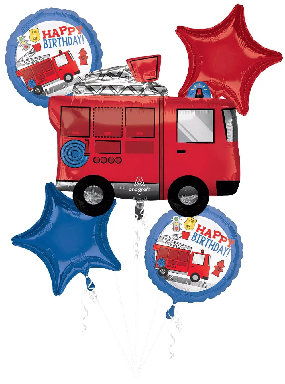 Fire Truck Balloon Bouquet