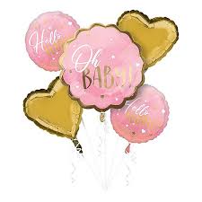 Oh! Baby Pink Girl Balloon Bouquet