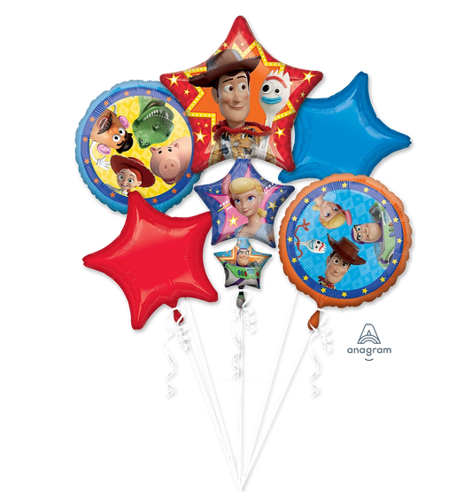 Toy Story Balloon Bouquet - 6-Piece Adventure Party Decoration Set