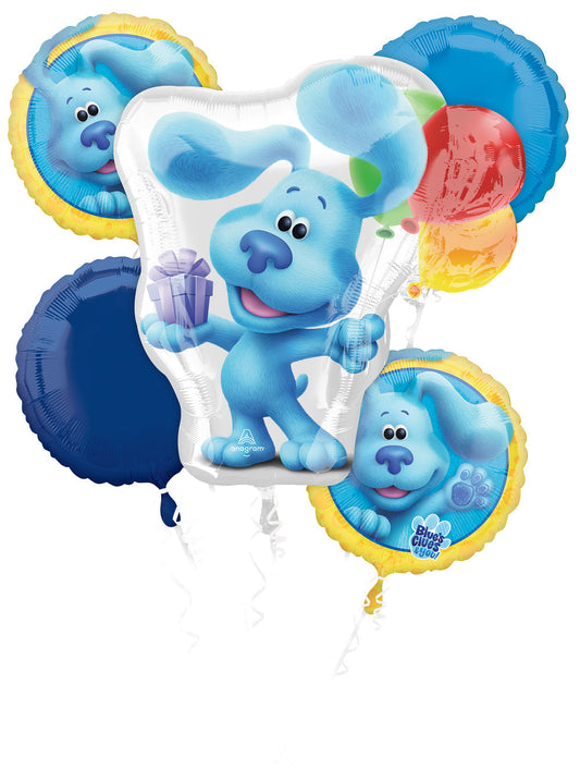 Blue's Clues & You Balloon Bouquet - 6-Piece Kids Party Decoration Set