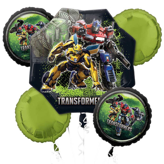 Transformers Balloon Bouquet - 6-Piece Action Party Decoration Set