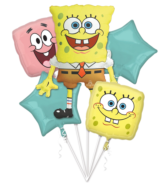 SpongeBob SquarePants Balloon Bouquet - 6-Piece Party Decoration Set