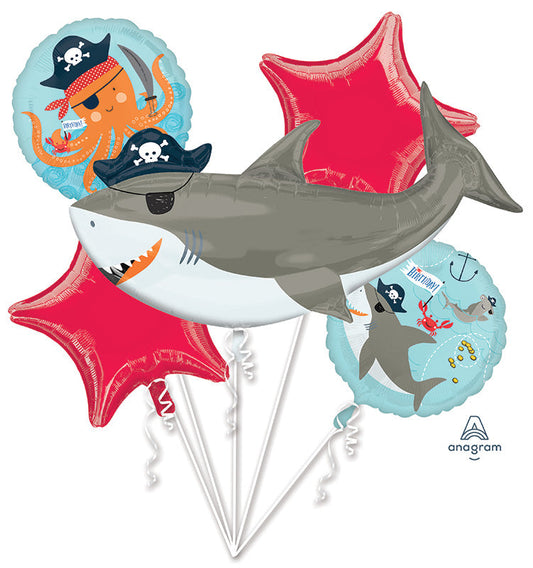 Balloon Ahoy Bouquet with Weight (6) pc