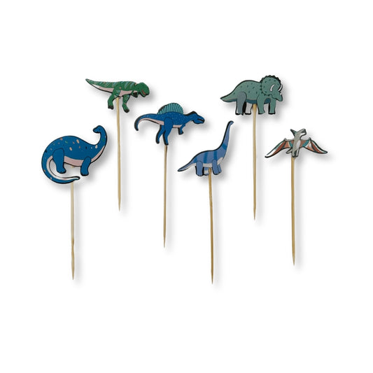 Dinosaur Cupcake Toppers – (12pcs) the Ultimate Dino Party Decor