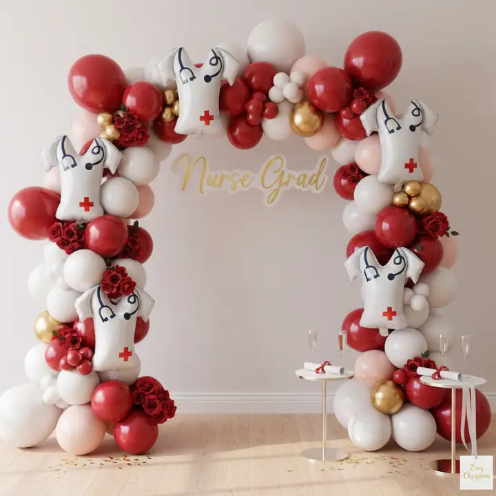 Nurse Themed Scrub Top Balloon