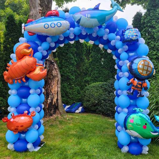 Ocean Balloon Arch - Blue & Teal Party Decoration