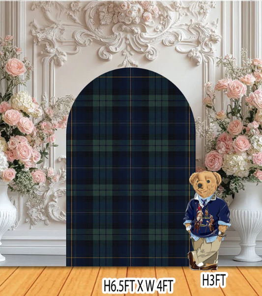 Ralph Lauren Plaid Pattern Backdrop Rental