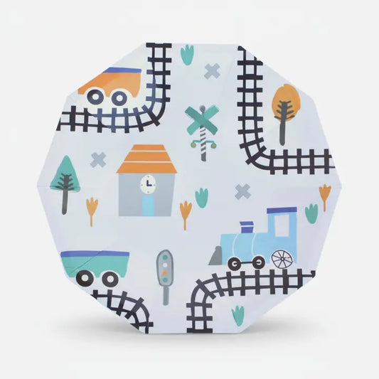 Steam Train Small Plates (Set of 8)