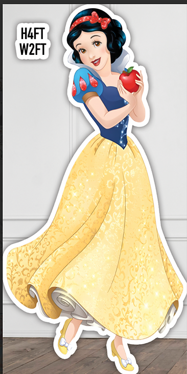 Snow White Backdrop Rental - 4x2 ft