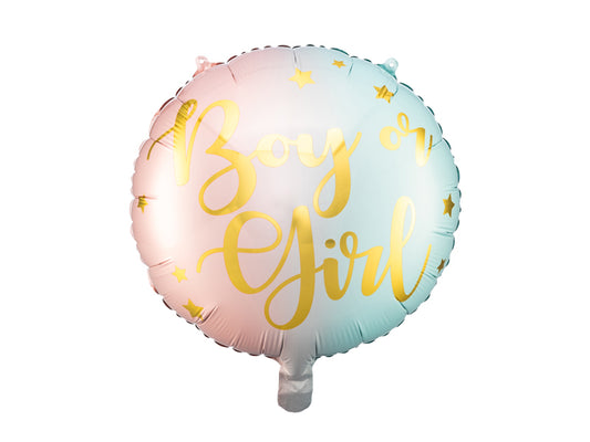Glossy Foil Balloon Boy or Girl.