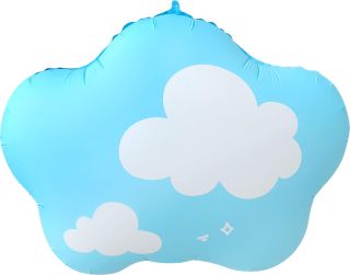 Blue Sky Clouds Balloon 18"